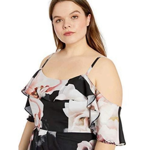 City Chic Austin Floral midi dress size XL/22 - Picture 3 of 13